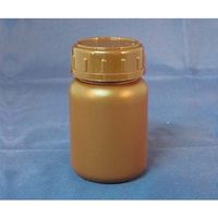 ニプロン化成工業 PE広口瓶(茶) 100ml M1-004-04 1本 61-3517-60（直送品）
