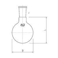 旭製作所 短首フラスコ 300mL 19/38 3102-300-3L 1個 61-3615-19（直送品）