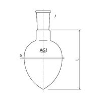 旭製作所 梨フラスコ 50mL 24/40 3230-050-4L 1個 61-3626-51（直送品）