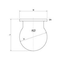 旭製作所 球形セパラ反応容器 3020ー2/85 1個 61-4717-18（直送品）
