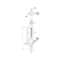 旭製作所 平衡形滴下ロート ニードルバルブ 30 3750-30-0M-9 1個 62-2111-21（直送品）