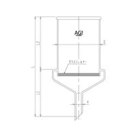 旭製作所 大型ブフナーロート 5000mL 細孔G1 3940-5000/1 1個 62-2113-86（直送品）