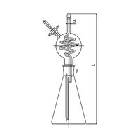 旭製作所 ガス吸引器 500ml 3260ー500ー5M 1個 61-3629-37（直送品）