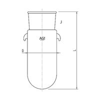 旭製作所 重合フラスコ 1000ml 3270ー1ー14L 1個 61-3629-45（直送品）