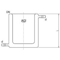 旭製作所 ジャケット付ビーカー 30 3278ー30 1個 61-3629-59（直送品）