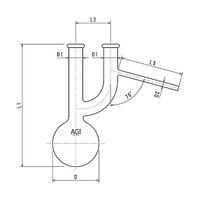 旭製作所 クライゼンフラスコ 100ml 3328ー100 1個 61-3629-90（直送品）