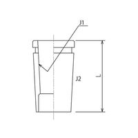 旭製作所 短型縮小アダプター 2304-5L6L 1個 61-4704-08（直送品）