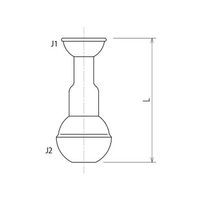 旭製作所 ボールジョイント縮小アダプター 2312ーEH 1個 61-4704-76（直送品）