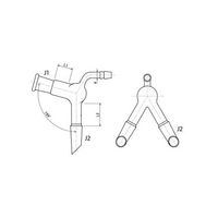 旭製作所 減圧用二又アダプター 2334ー4L 1個 61-4706-40（直送品）