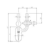 旭製作所 バブラー(V) 4188ー25/100 1個 61-4706-83（直送品）