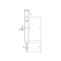 旭製作所 ジョイント付クロマトカラム 3801ー20/300ー4L 1個 61-4707-48（直送品）