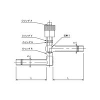 旭製作所 高真空グリースレスバルブ Y型(ストレートタイプ)溝付 2224ー10YーG 1個 61-4719-18（直送品）