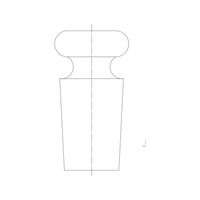 旭製作所 平栓 2242ー29/42 1個 62-2091-33（直送品）