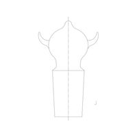 旭製作所 ツノ付玉栓 2244ー29/42 1個 62-2091-41（直送品）