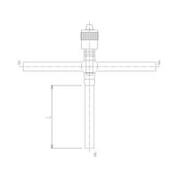 旭製作所 高真空グリースレスバルブ T型 芯棒材質:PTFE