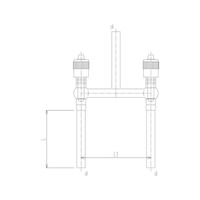 旭製作所 高真空グリースレスマルチバルブ II型 溝付 芯棒材質:PTFE 2264-12G 1個 62-2091-81（直送品）