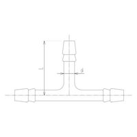 旭製作所 T字管 2362ー10 1個 62-2092-11（直送品）
