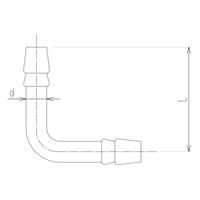 旭製作所 L字管 2366ー12 1個 62-2092-18（直送品）