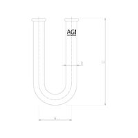 旭製作所 U字カルシウム管 2388-02 1個 62-2092-43（直送品）