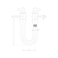 旭製作所 U字カルシウム管 2392-02 1個 62-2092-48（直送品）