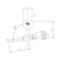 旭製作所 高真空グリースレスドレンバルブ芯棒材質:PTFE 2488ー2L 1個 62-2093-68（直送品）