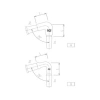 旭製作所 連結管曲管(75°) 2510ー3L 1個 62-2094-59（直送品）