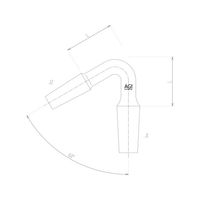 旭製作所 連結管曲管(60°異径) 2511ー3L2L 1個 62-2094-62（直送品）