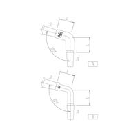 旭製作所 連結管曲管(105°) 2512ー4L 1個 62-2094-66（直送品）