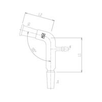 旭製作所 減圧用曲連結管(105°) 2532ー2L 1個 62-2094-89（直送品）