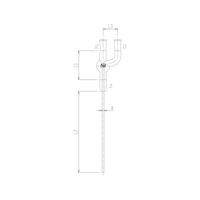 旭製作所 U字形導入管 2542ー5L3Lー170 1個 62-2095-12（直送品）