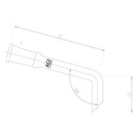 旭製作所 L字管 2572ー4Lー200 1個 62-2095-46（直送品）