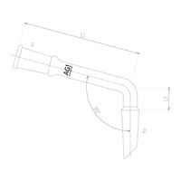 旭製作所 L字連結管 2574ー5Lー200 1個 62-2095-53（直送品）
