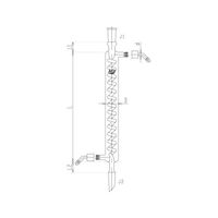 旭製作所 蛇管 冷却器(グラハム) ウォーターコネクター仕様 3428ー200Wー3L 1個 62-2106-33（直送品）