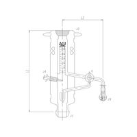 旭製作所 蒸発量測定装置 ガラスコック 3588-HE-R 1個 62-2109-58（直送品）