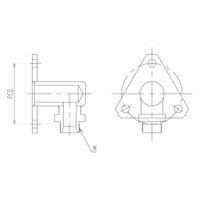旭製作所 L形Mネジ変換フランジ 9131ー25/30L 1個 62-2119-49（直送品）