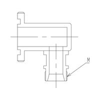 旭製作所 L形金属製媒体アダプター 9199ーL15P 1個 62-2119-54（直送品）