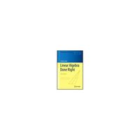Springer Verlag Linear Algebra Done Right 978-3-319-11079-0 62-3794-22（直送品）