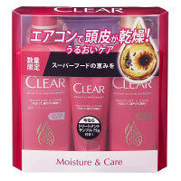 【アウトレット】CLEAR（クリア） モイスチャー＆ケア ポンプペア ミニチューブトリートメント付 1セット（370g+370g+75g） ユニリーバ