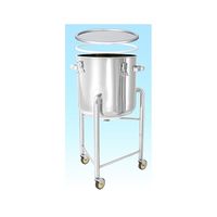 MONOVATE PTFEパッキン付鏡板型密閉容器 脚付 45L DT-CTH-L-PTFE-39 1個 62-1370-22（直送品）