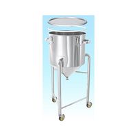 MONOVATE PTFEパッキン付ホッパー型密閉容器 脚付 25L HT-CTH-L-PTFE-33 1個 62-1370-34（直送品）