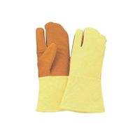 マックス 500°C対応耐熱手袋(ロング・3本指タイプ) MZ627 1双 61-4696-12（直送品）