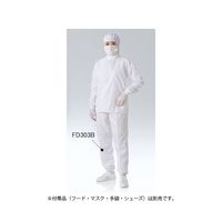 東洋リントフリー 防塵上着 白 FD213Cー01 LL FD213C-01 1枚 61-0092-11（直送品）