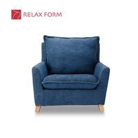 【車上渡し】RELAX FORM サボン 1人掛ソファ オリエンタルブルー 1脚（直送品）