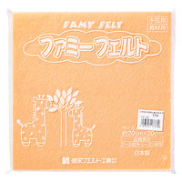 銀鳥産業 フエルト No.336 肌 177-076 1セット（100枚：10枚入×10袋）
