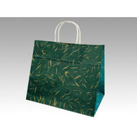パックタケヤマ 手提袋 HV68風雅 グリーン XZT00934 1包：50枚×4（直送品）