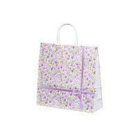 パックタケヤマ 紙手提袋 HX 紫花 （アイカ） XZT67651 1包：50枚×4（直送品）
