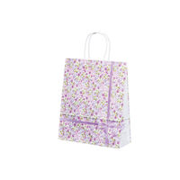 パックタケヤマ 紙手提袋 HBT 紫花 （アイカ） XZT68651 1包：50枚×4（直送品）