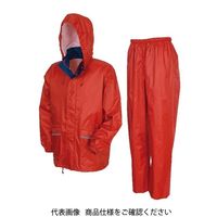 カジメイク アドベントレインスーツ オーロラレッド 3L 7540-81-3L 1セット(2着)（直送品）