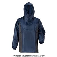 カジメイク Air-one快適ヤッケ ネイビー×ブラック L 2271-55-L 1セット（10着：1着×10枚）（直送品）