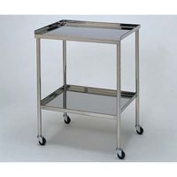 柏ステンレス工業 ステンレスワゴン 機械卓子M (3方立上) 2段 ステンレスワゴンMA-VF-M 1個 62-2714-20（直送品）